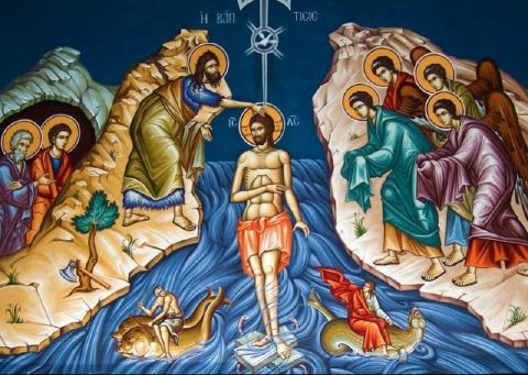 El icono del bautismo de Jesús