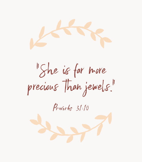 «Vale mucho más que las joyas.» — Proverbios 31:10