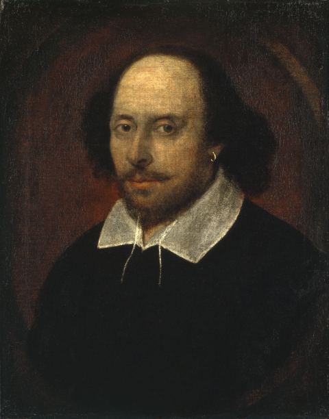 William Shakespeare en el retrato Chandos, atribuido a John Taylor, hacia 1610