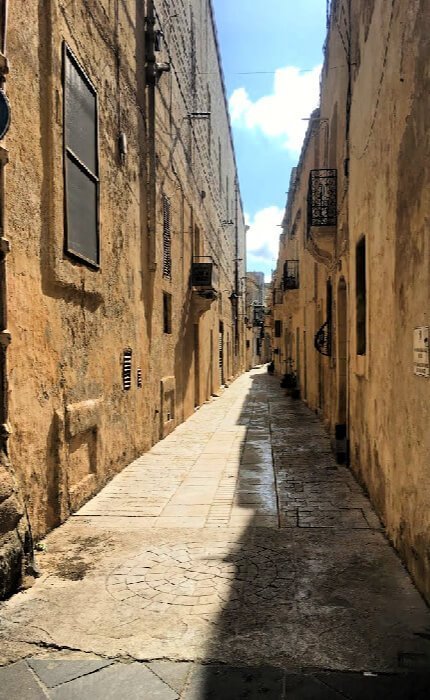 Una calle de Rabat, Malta.