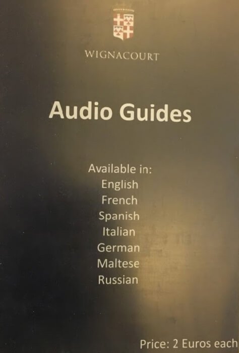Audioguías del museo Wignacourt